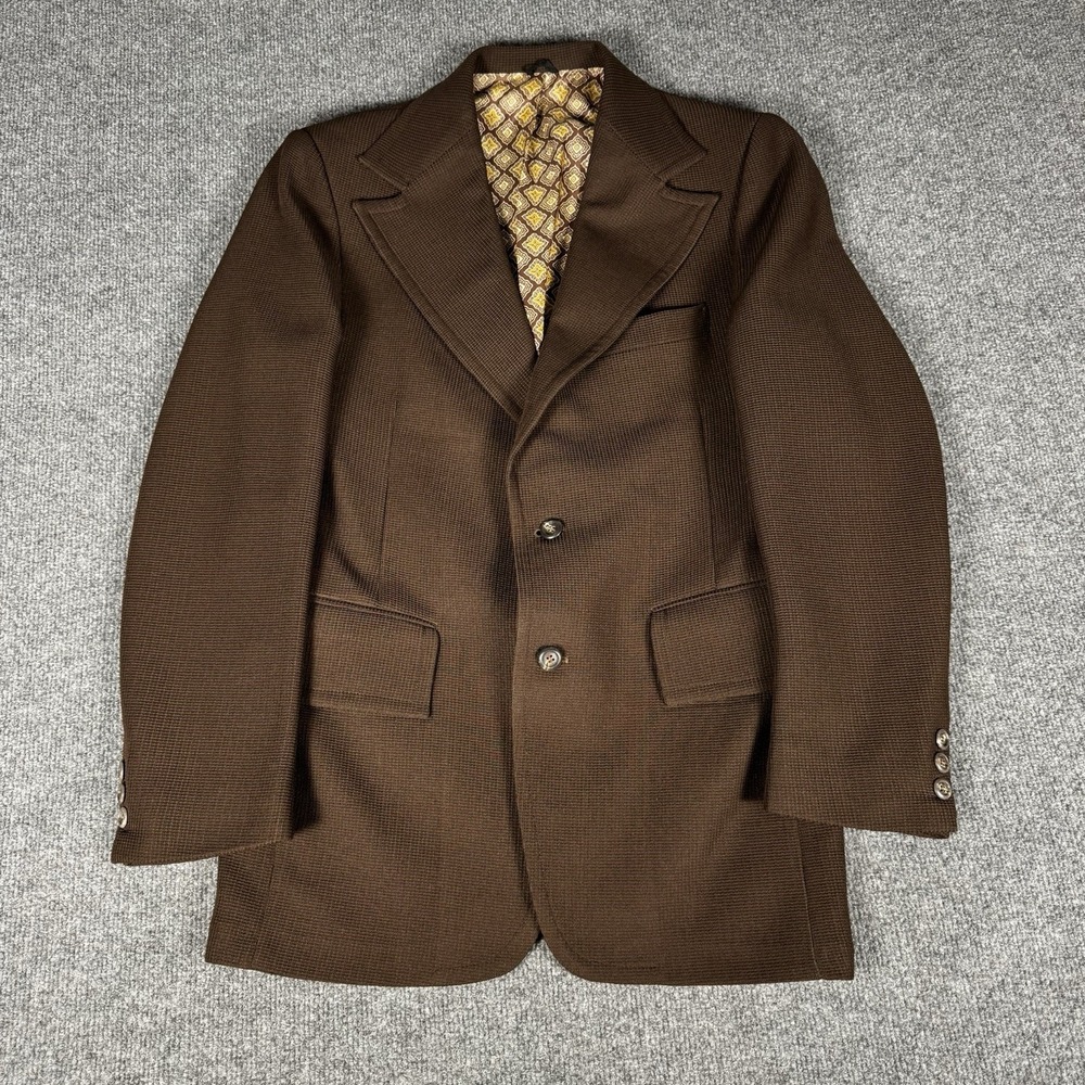 Vintage 70s  JC Penny Towncraft Blazer Sport Coat 38R  Jacket USA